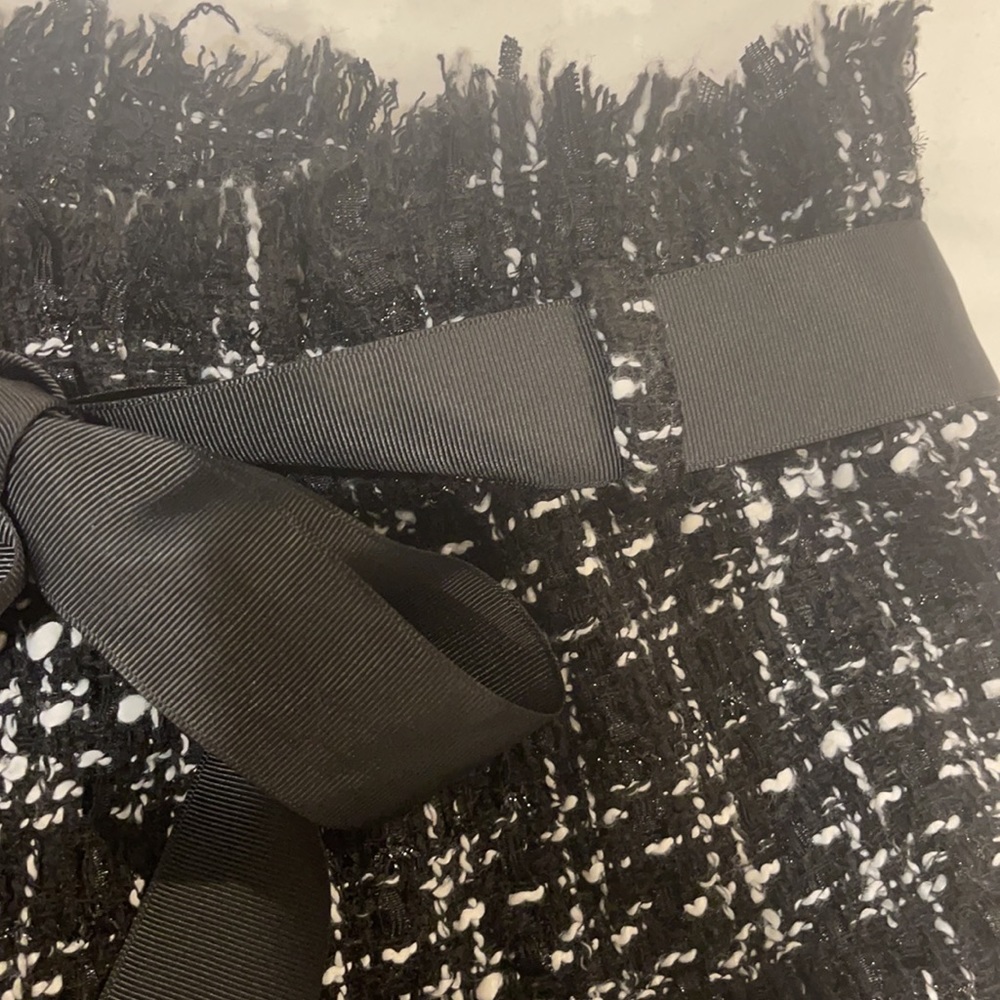 Tweed Skirt with ribbon tie - Picture 5 of 5